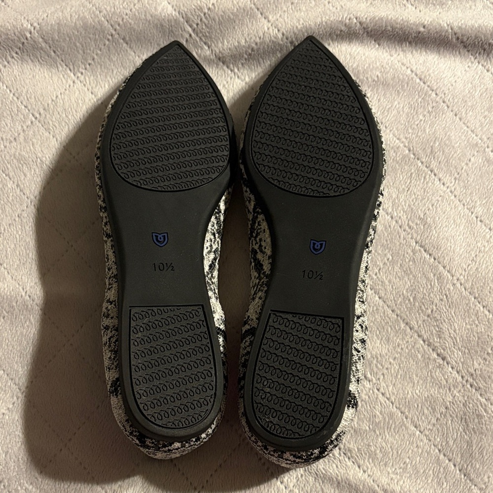 Rothy's python points Black and White Patterned F… - image 2